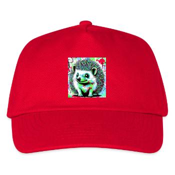Igel - Kinder Basecap - Rot - Vorne