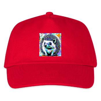 Igel - Kinder Basecap - Rot - Vorne