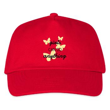 Girls Can Do Anything Butterfly Tee - Kids’ Baseball Cap - red - Front