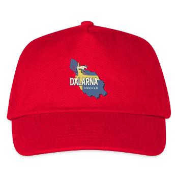 Dalarna Province in Sweden Vintage Souvenir - Kids’ Baseball Cap - red - Front