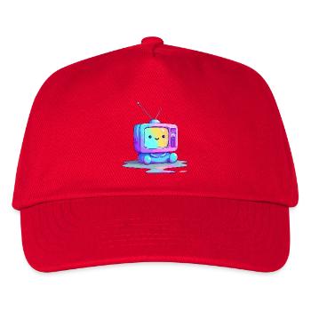 Regenbogen TV Kuscheltier - Kinder Basecap - Rot - Vorne