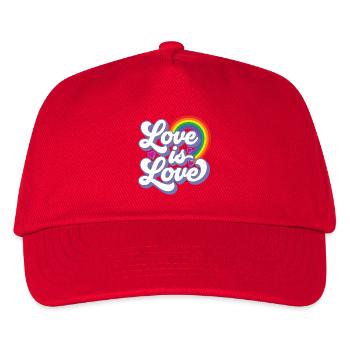 Pride Month LGBTQ - Love is Love - Kids’ Baseball Cap - red - Front
