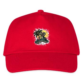 Snake Cobra Summer Comic - Kids’ Baseball Cap - red - Front