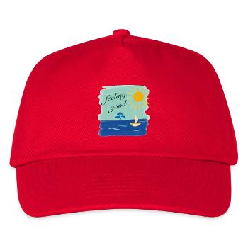 feeling good ocean - Kids’ Baseball Cap - red - Front
