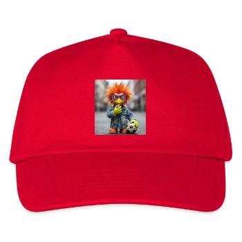 Orange FeatherBird Denim Street Style - Kids’ Baseball Cap - red - Front