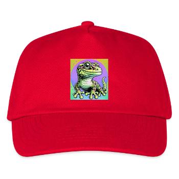 Gecko - Kinder Basecap - Rot - Vorne
