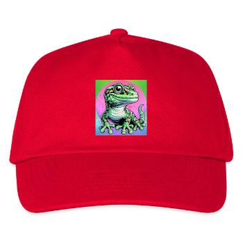 Gecko - Kinder Basecap - Rot - Vorne