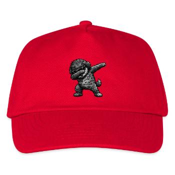 Dabbing Sheep Poodle - Kids’ Baseball Cap - red - Front