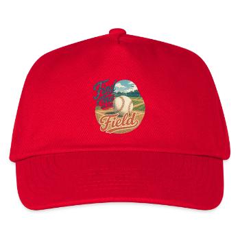 Find Me On The Field - Kinder Basecap - Rot - Vorne