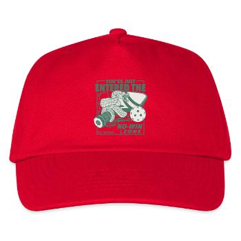 Pickleball - you've just entered the no-win zone.  - Kinder Basecap - Rot - Vorne