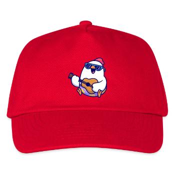 Penguin Guitar Beach Jam - Kids’ Baseball Cap - red - Front