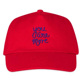You are more - Kids’ Baseball Cap - red - Front