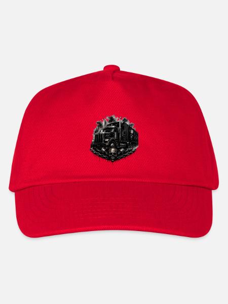 Trucker love - Kinder Basecap - Rot