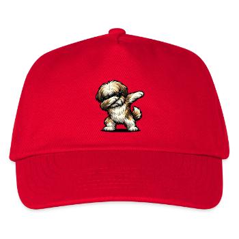 Dabbing Lhasa Apso - Kids’ Baseball Cap - red - Front