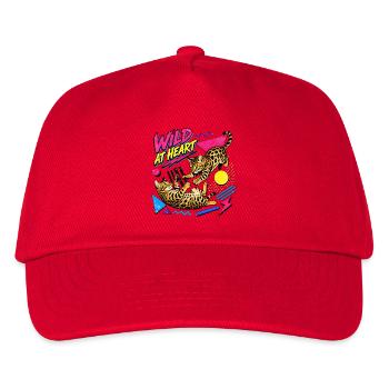 90s Memphis Style Bengal Cats - Kids’ Baseball Cap - red - Front