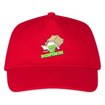 Cute But Uncooperative Cat - Kids’ Baseball Cap - red - Front