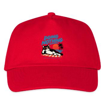 Nichts tun von Helfspawn - Kinder Basecap - Rot - Vorne