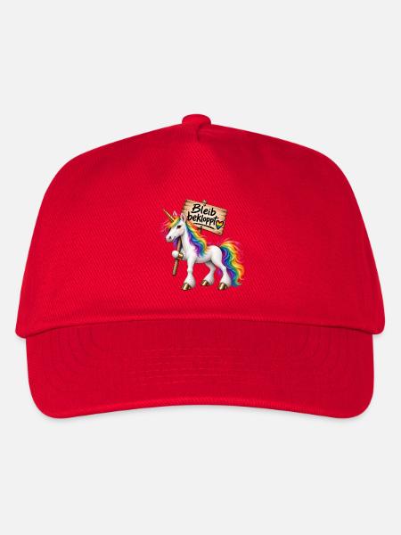 Bleib bekloppt - Kinder Basecap - Rot