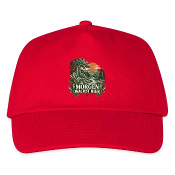 Morgen wächst hier – Waldlandschaft - Kinder Basecap - Rot - Vorne