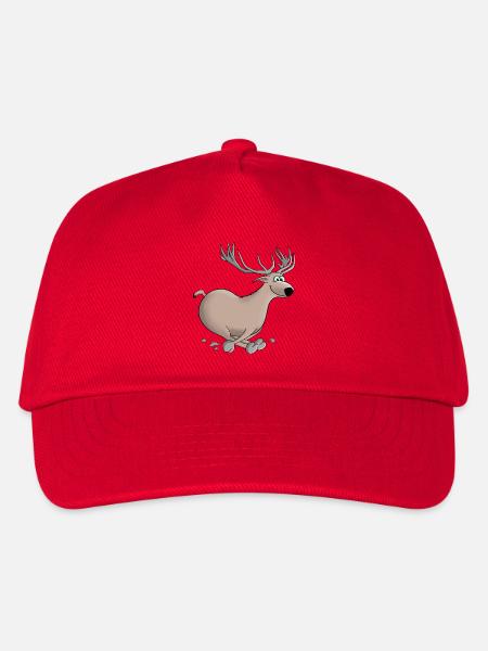 Hirsch - Hirsch - Hirsch - Kinder Basecap - Rot