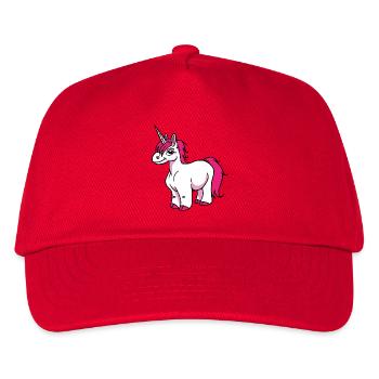 Pink Unicorn - Kids’ Baseball Cap - red - Front