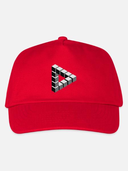 Unmögliche Figur Escher Geometrie Phantasie - Kinder Basecap - Rot