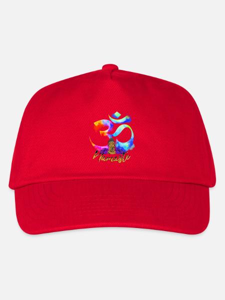 Namaste-Bogen-Iris-Buddha - Kinder Basecap - Rot