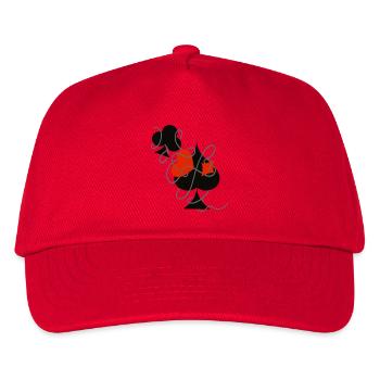 Luck in the game ... | Playing Cards | Gift - Kids’ Baseball Cap - red - Front