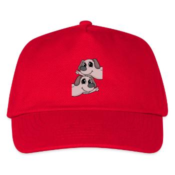 Hund hunde - Kinder Basecap - Rot - Vorne