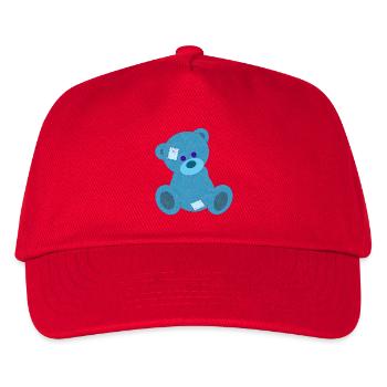 Ourson bleu - Casquette de baseball Enfant - rouge - Devant