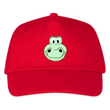 Funny crocodile - Creative illustration - Kids’ Baseball Cap - red - Front