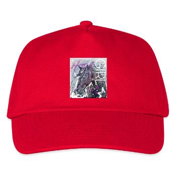 Hey Girl Horse Head - Kids’ Baseball Cap - red - Front