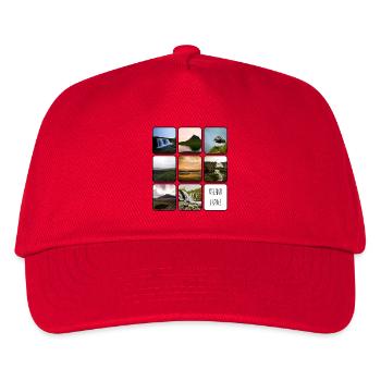 Islande Voyage - Casquette de baseball Enfant - rouge - Devant