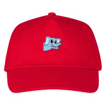 Elefant Gruß Begrüßung - Kinder Basecap - Rot - Vorne