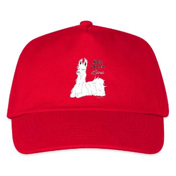 KOA DRAMA Lama - kein Drama Lama, Dialekt - Kinder Basecap - Rot - Vorne