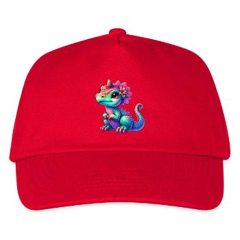 Dinosaurier - Kinder Basecap - Rot - Vorne