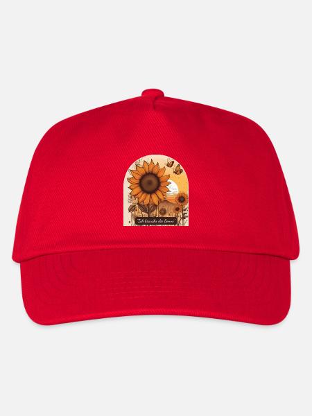 Sonnenschein für die Seele - Kinder Basecap - Rot