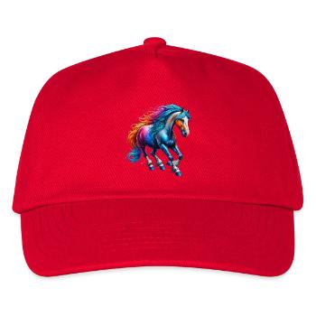 Pferd - Kinder Basecap - Rot - Vorne