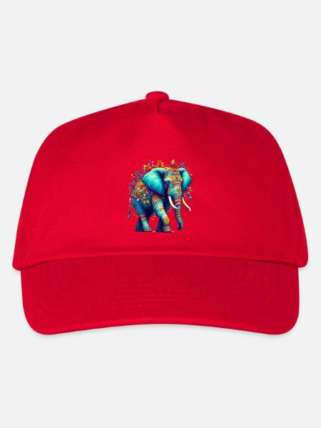 Elefant - Kinder Basecap - Rot