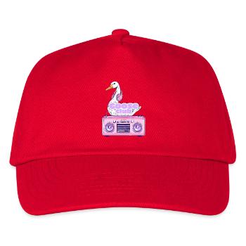 Retro Goose DJ Club T-Shirt - Kids’ Baseball Cap - red - Front