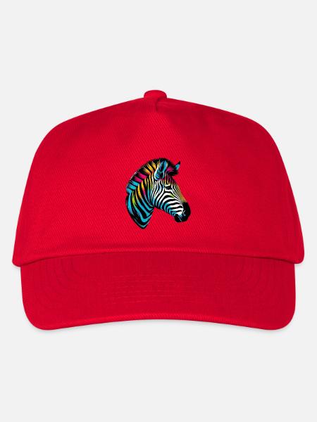 Zebra - Kinder Basecap - Rot