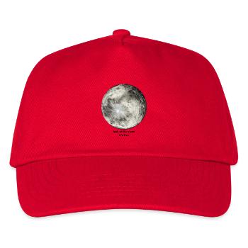 Schauen Sie sich den Mond an, er ist kostenlos - Kinder Basecap - Rot - Vorne