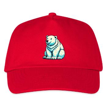 Ours blanc - Casquette de baseball Enfant - rouge - Devant