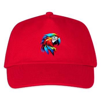 Papagei - Kinder Basecap - Rot - Vorne