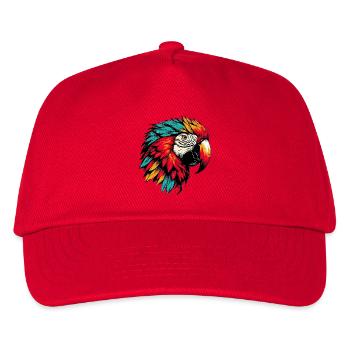 Papagei - Kinder Basecap - Rot - Vorne
