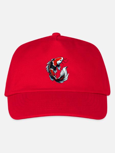 Koi-Karpfen - Kinder Basecap - Rot