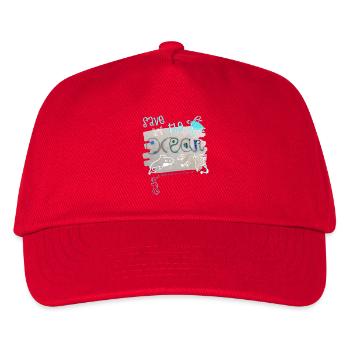 Rettet die Meere - Kinder Basecap - Rot - Vorne