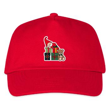 Weihnachts Wichtel - Kinder Basecap - Rot - Vorne