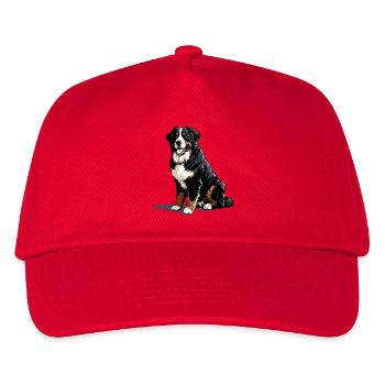Berner Sennenhund - Kinder Basecap - Rot - Vorne