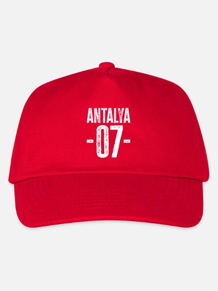 Antalya 07 – Stolz auf die türkische Riviera - Kinder Basecap - Rot